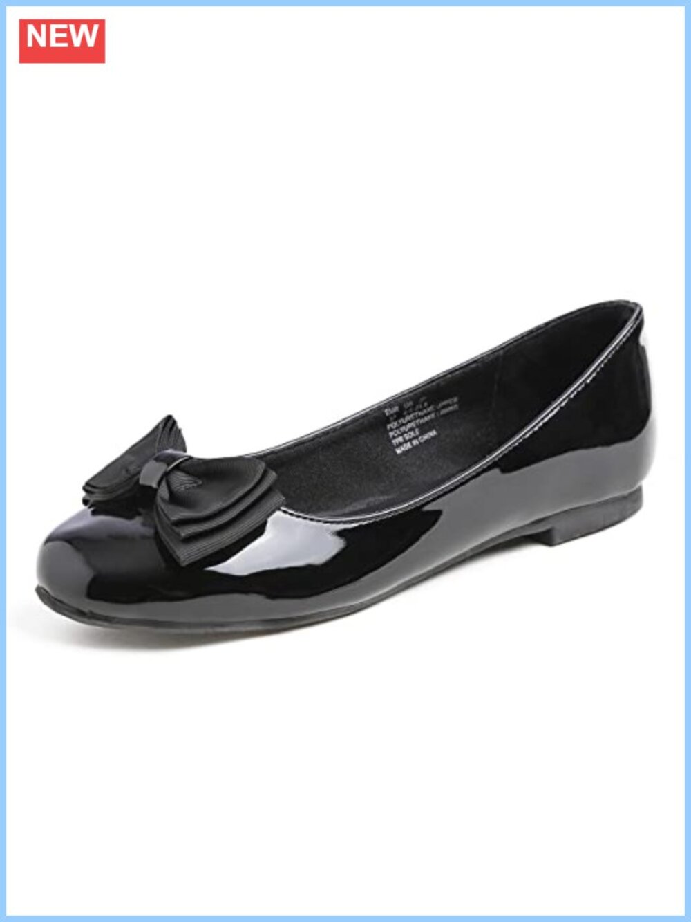 Bow Trim Ballet Flats Round Toe Slip On Shoes